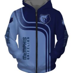 Memphis Grizzlies Zip Hoodie 3D Rze1