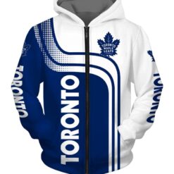 Toronto Maple Leafs Zip Hoodie 3D Rze1