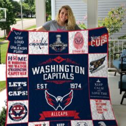 Washington Capitals Blanket Quilt Rze1