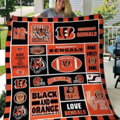 Cincinnati Bengals Lover Blanket Quilt Rze2