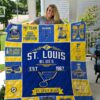 St. Louis Blues Blanket Quilt Rze2