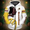 Washington Redskins Zip Hoodie 3D D22