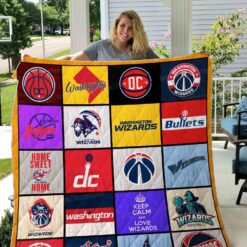Washington Wizards Quilt Blanket Rze1