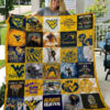 West Virginia Mountaineers Blanket Quilt Rze1