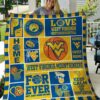 West Virginia Mountaineers 3 Blanket Quilt Rze1