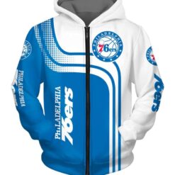 Philadelphia 76ers Zip Hoodie 3D Rze1