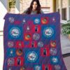 Philadelphia 76ers 3 Quilt Blanket Rze1