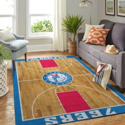 Philadelphia 76ers Area Rugs Rze1
