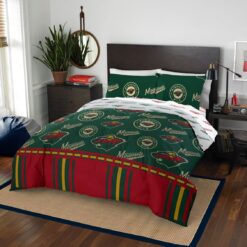 Minnesota Wild 1 Bedding Set Rze1