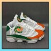 Miami Hurricanes 3 Jordan 13 Shoes TH21