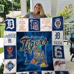 Detroit Tigers 1g Blanket Quilt Rze1