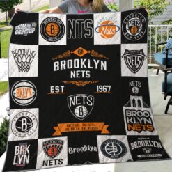 Booklyn Nets Blanket Quilt Rze1