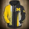Michigan Wolverines 1 Hoodie Zip Hoodie 3D Rze1