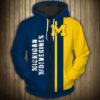 Michigan Wolverines 2 Hoodie Zip Hoodie 3D Rze1