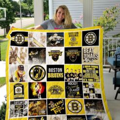 Boston Bruins 2 Blanket Quilt Rze1