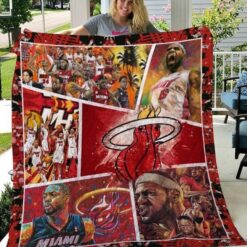 Miami Heat 06g Quilt Blanket Rze1