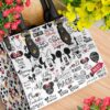 Mickey Mouse Black Leather Bag Rze1