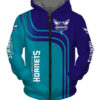 Charlotte Hornets Zip Hoodie 3D D22