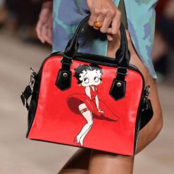 Betty Boop Leather Shoulder Bag Rze1