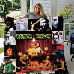 Marilyn Manson Blanket Quilt VH22