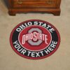 Ohio State Buckeyes Round Rug Rze1