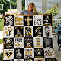 Pittsburgh Steelers Quilt Blanket Quilt Rze1