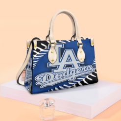 Los Angeles Dodgers White Leather Bag Rze1