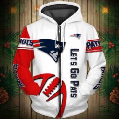 New England Patriots Zip Hoodie 3D TH21