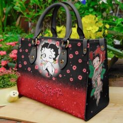 Betty Boop Black 1g Leather Bag Rze1