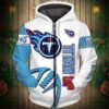 Tennessee Titans 4g Zip Hoodie 3D Rze1