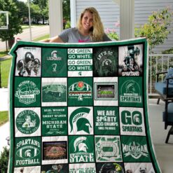 Michigan State Spartans 1g Quilt Blanket Quilt Rze1