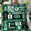 Michigan State Spartans 3g Quilt Blanket Quilt Rze1