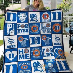 Duke Blue Devils 3g Quilt Blanket Quilt HD21