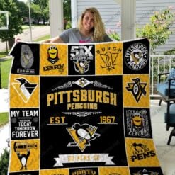 Pittsburgh Penguins 3g Blanket Quilt Rze1