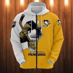 Pittsburgh Penguins 2 Zip Hoodie 3D HD21