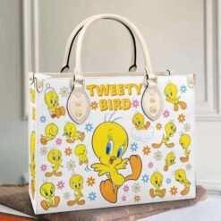 Tweety Bird Leather Hand Bag Rze2