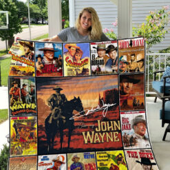 John Wayne Blanket Quilt Rze2