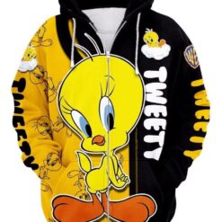Tweety Bird Funny 1 Zip Hoodie 3D Rze1