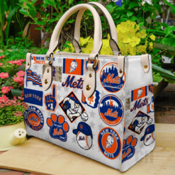 New York Mets Leather Hand Bag Rze2