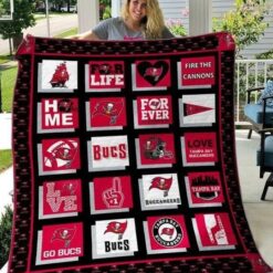 Tampa Bay Buccaneers lover Blanket Quilt Rze2