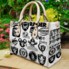 Las Vegas Raiders Leather Hand Bag Rze2