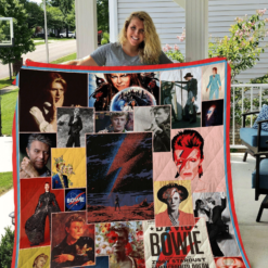 David Bowie 2 Blanket Quilt Rze1