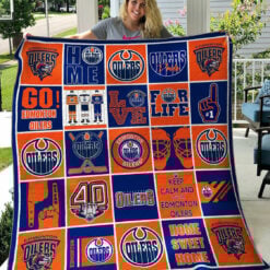 Edmonton Oilers Blanket Quilt D22