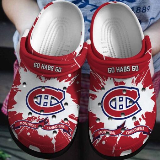 26 Montreal Canadiens go habs go crocband clog shoes 1