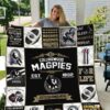 Collingwood Magpies Lover Blanket Quilt TN