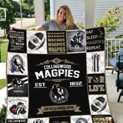 Collingwood Magpies Lover Blanket Quilt H23