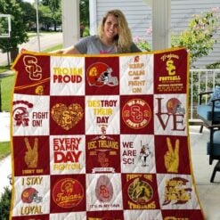 USC Trojans a0 Blanket Quilt Rze1