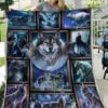 Wolf Love Blanket Quilt Rze1