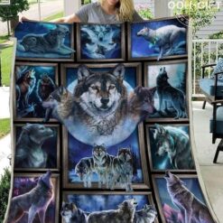 Wolf Love Blanket Quilt Rze1