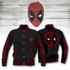 Deadpool Marvel Baseball Jacket Rze1